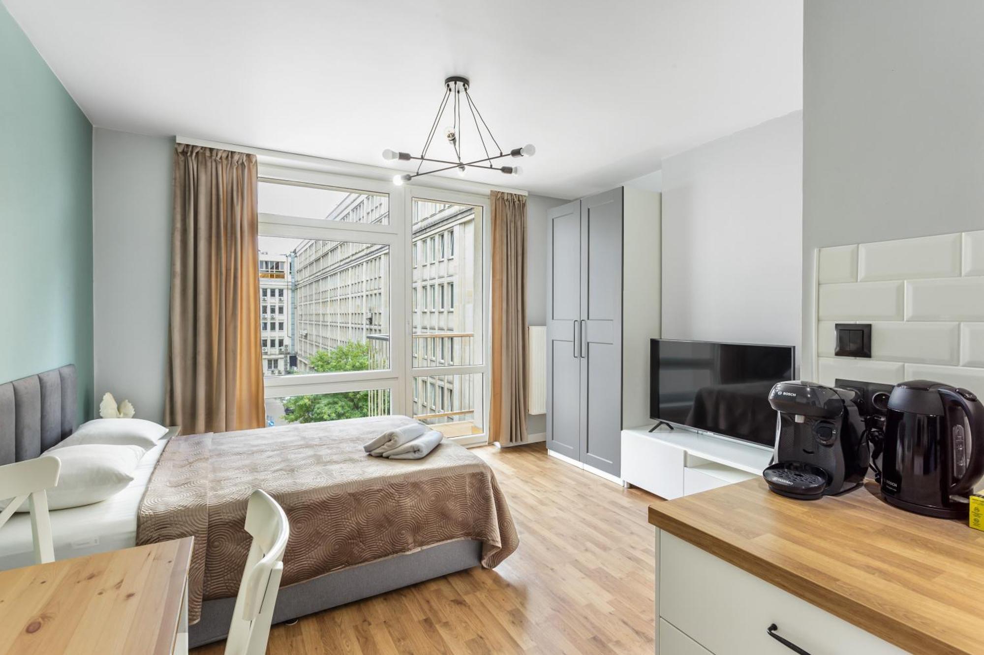 Charming Apartment In The City Center Варшава Екстер'єр фото